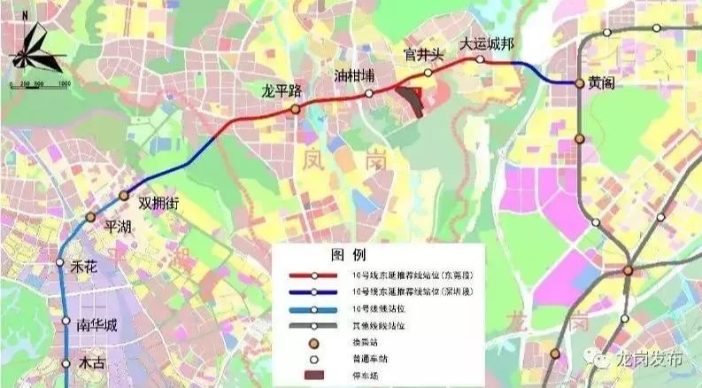 深圳地铁10号线高清大图,深圳平湖地铁10号线线路图