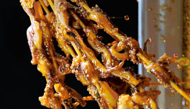 网红小吃棒棒鸡,西南网红棒棒鸡