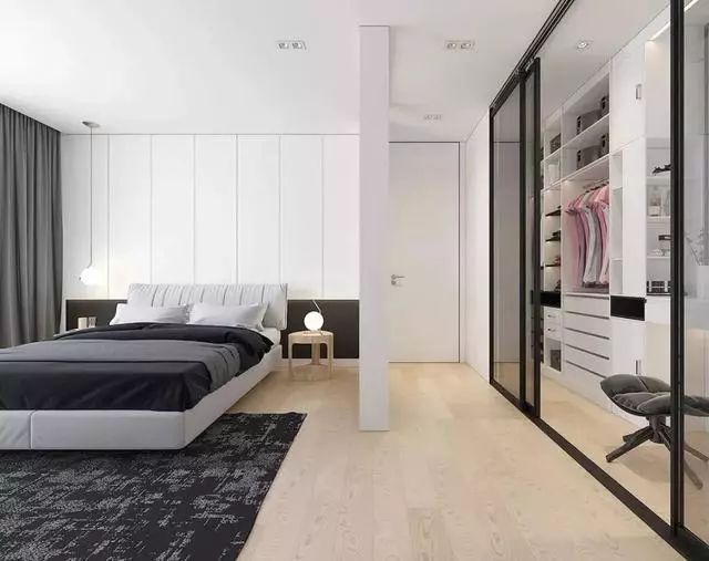 适合年轻人的衣柜玻璃门,最新流行的衣柜极简玻璃门