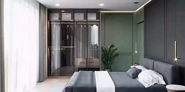 适合年轻人的衣柜玻璃门,最新流行的衣柜极简玻璃门