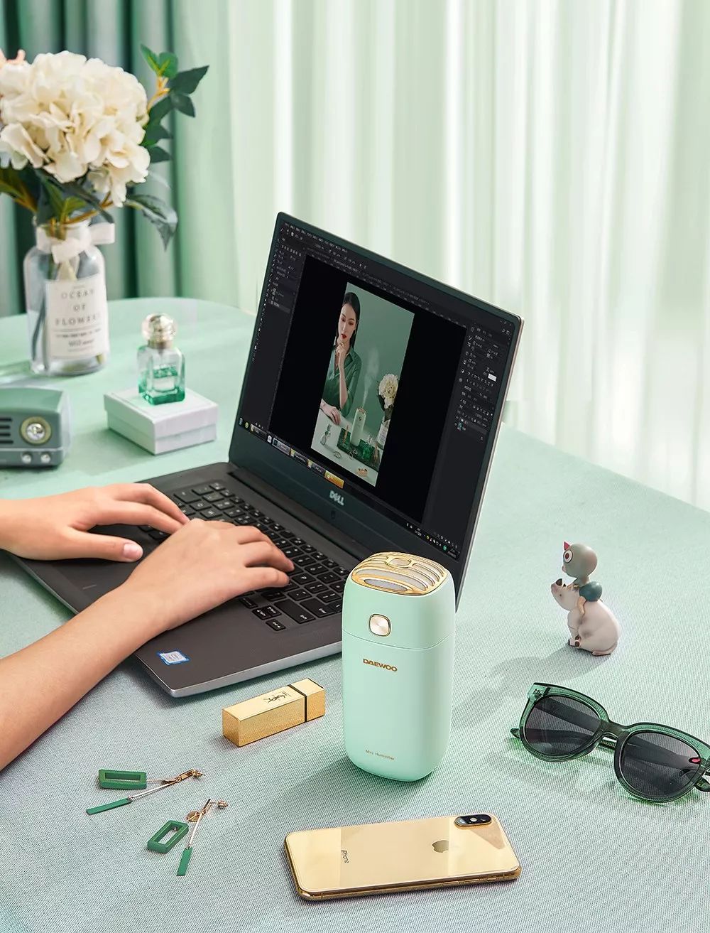 大宇无雾加湿器家用,韩国大宇迷你加湿器