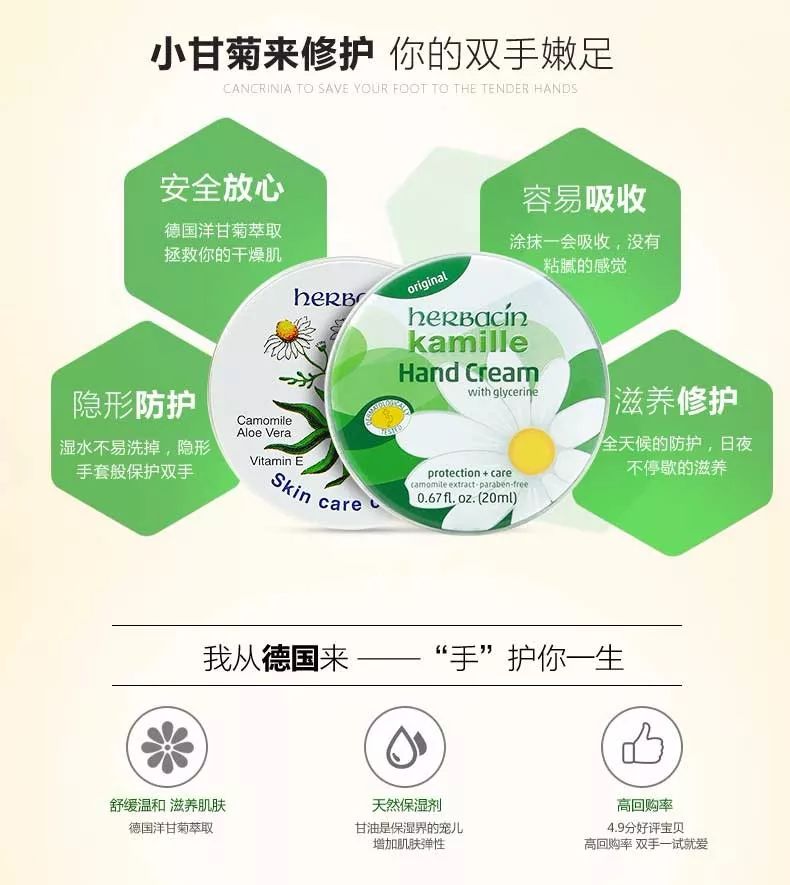 好物推荐之护手霜,全新德国小甘菊护手霜经典款75ml