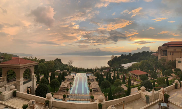 希尔顿抚仙湖日落,希尔顿全球旅游攻略