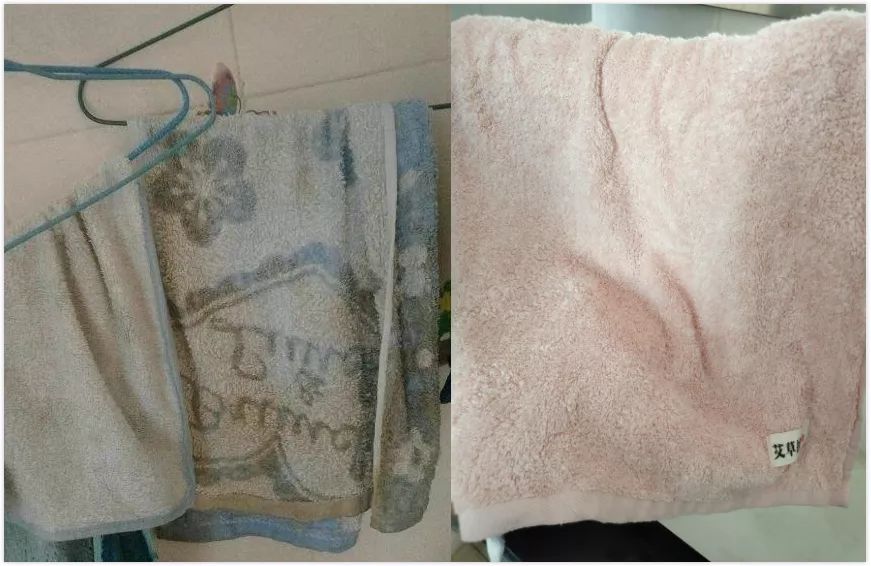 干净毛巾图片,干净的毛巾和脏的毛巾对比图片