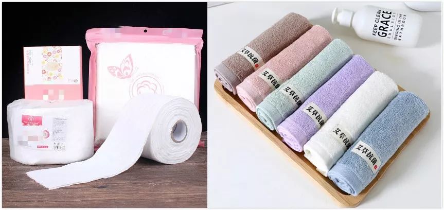 干净毛巾图片,干净的毛巾和脏的毛巾对比图片