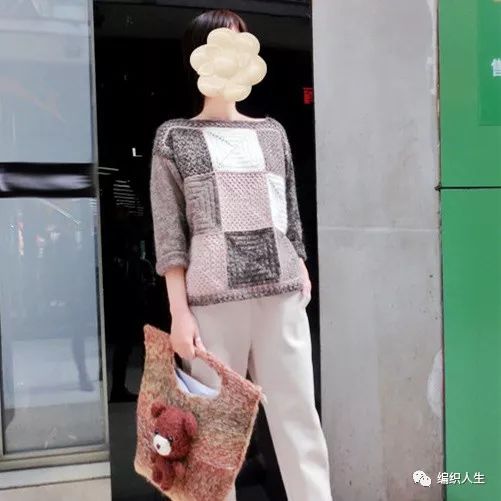 祖母方格套头衫完整视频教程,摩卡色毛衣女新款