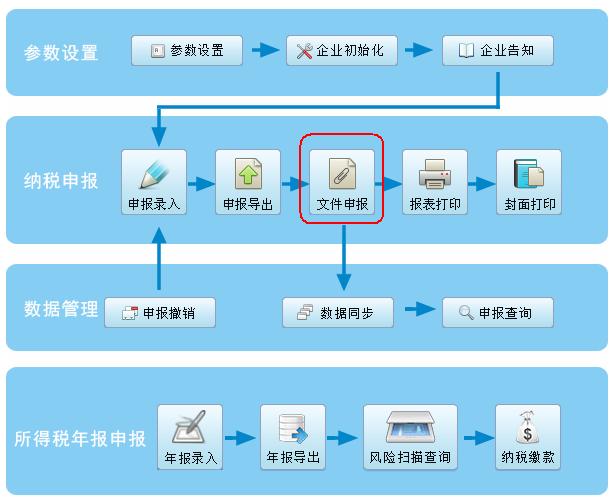 税务网上申报系统操作流程,纳税申报新系统