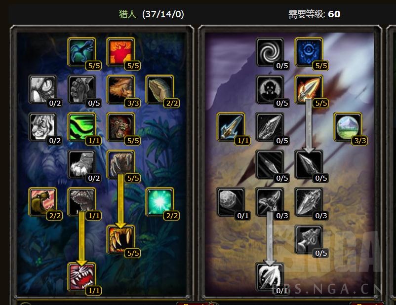 怀旧服60猎人练级用什么天赋,猎人练级天赋和技能顺序