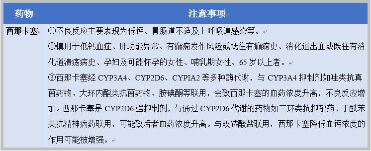 拟钙剂与磷结合剂的使用注意事项