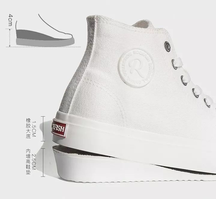 黑色高帮小众原创运动帆布鞋,英伦风低帮帆布鞋推荐