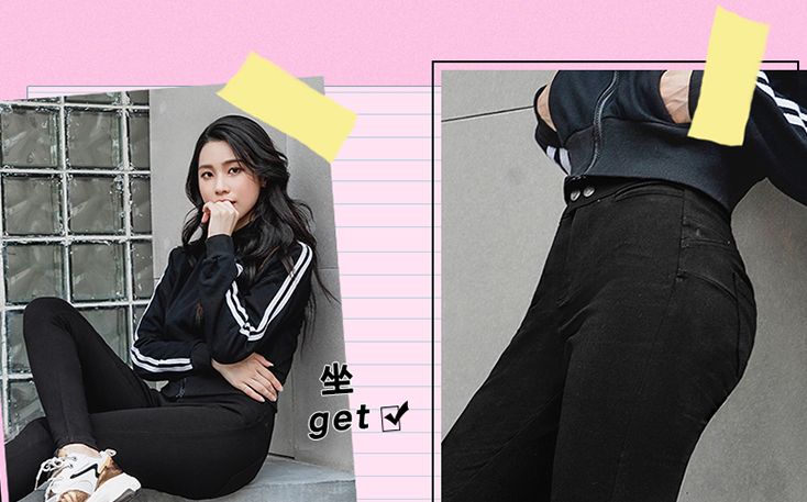 显瘦到尖叫小黑牛仔裤,显瘦20斤小黑裤