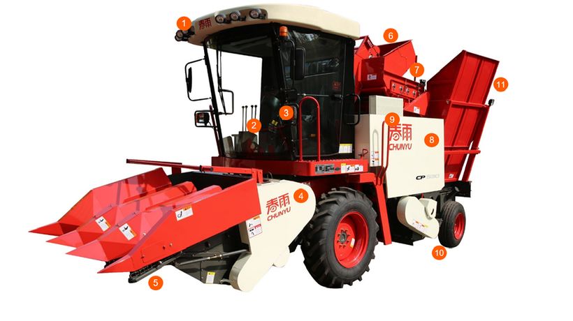 科乐收三行玉米收割机,科乐春雨玉米收割机工作视频