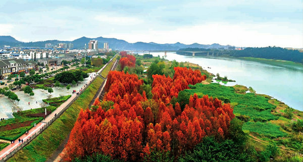 仪陇嘉陵江畔,四川南充市嘉陵江畔
