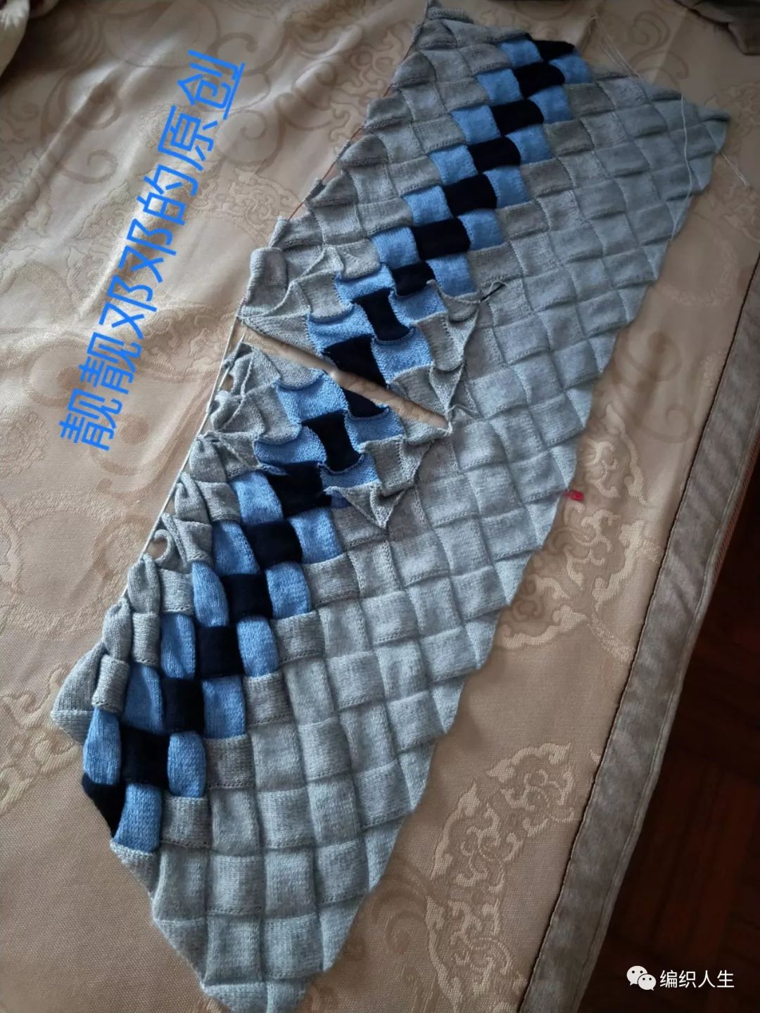 马海毛毛衣十三针编织花样图解,白桦编织衣服袖子收针