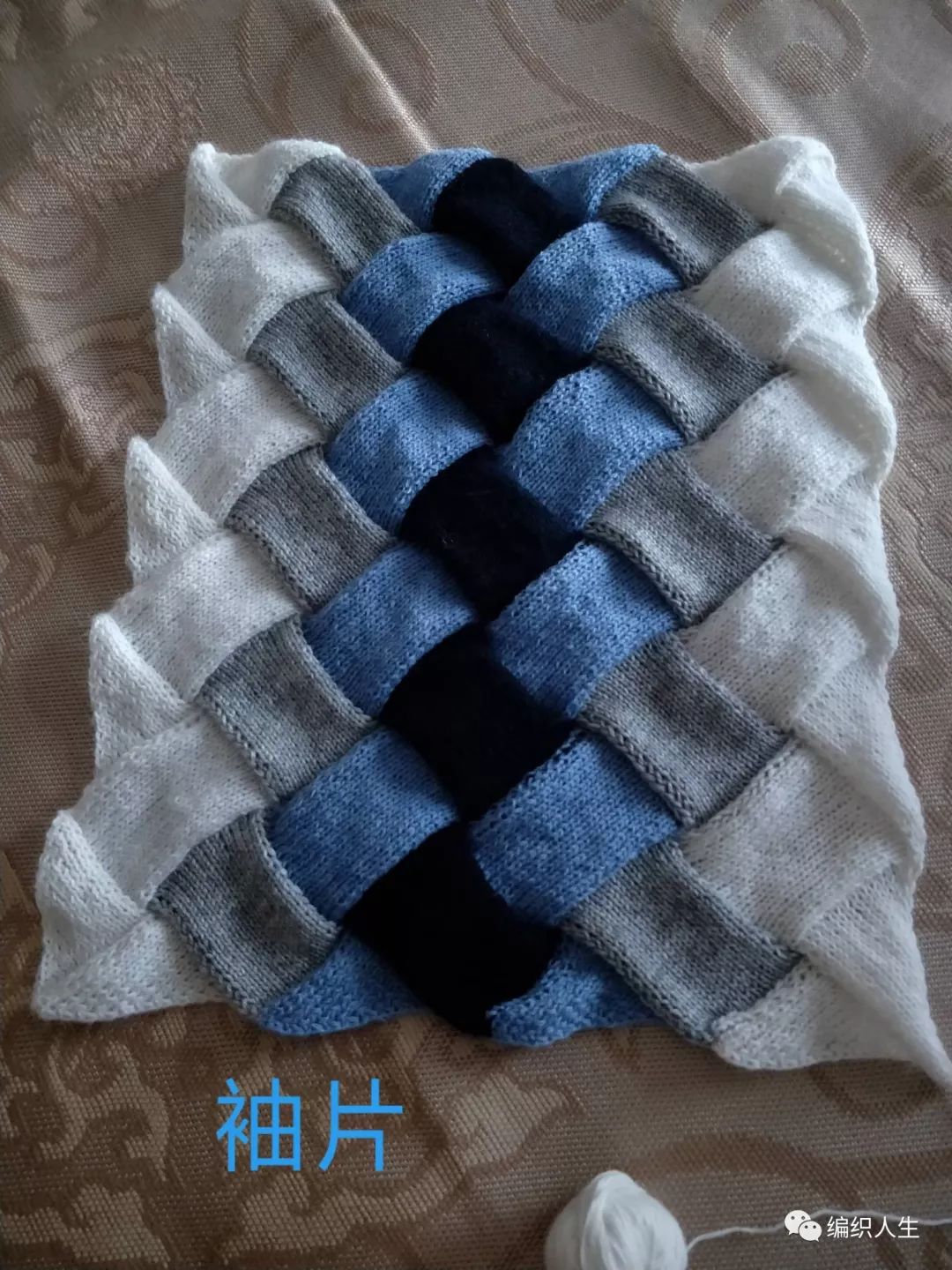 马海毛毛衣十三针编织花样图解,白桦编织衣服袖子收针