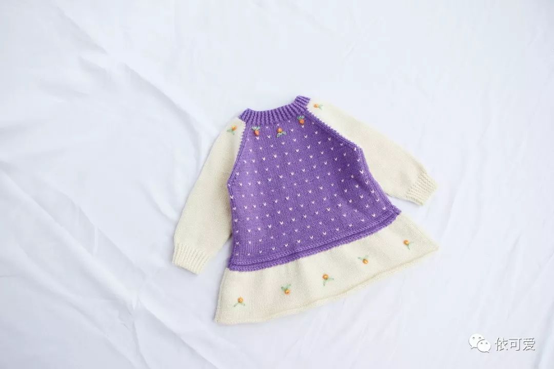 拼色儿童毛衣编织教程满天星,小孩外套毛衣编织教程满天星