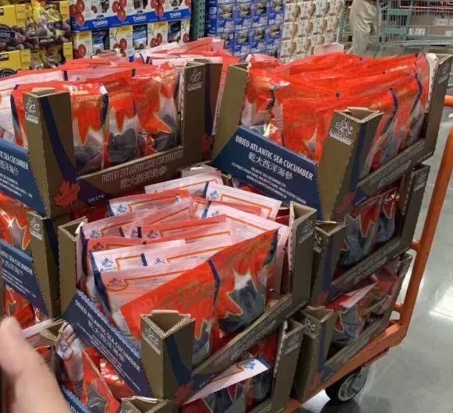 加拿大超市华人抢购,加拿大海参产品