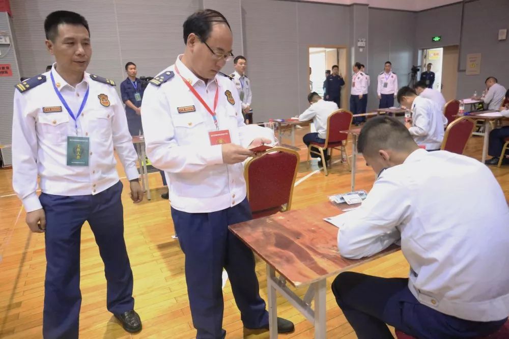 浙江消防救援总队政治部余昌带主任巡视指导2020年中国消防救援学院面向优秀消防员单独招生预考工作
