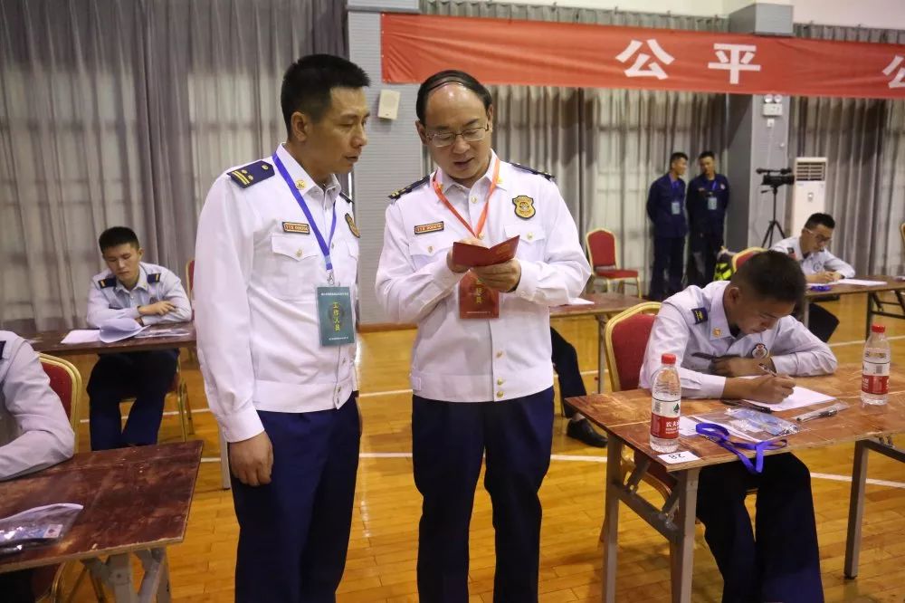 浙江消防救援总队政治部余昌带主任巡视指导2020年中国消防救援学院面向优秀消防员单独招生预考工作