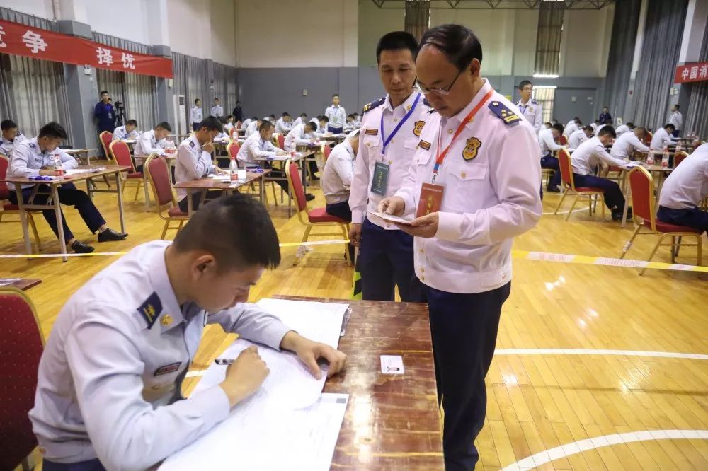 浙江消防救援总队政治部余昌带主任巡视指导2020年中国消防救援学院面向优秀消防员单独招生预考工作