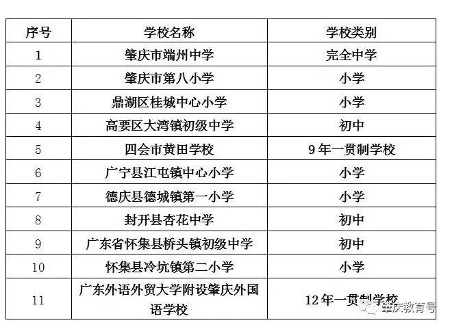肇庆市十大小学排名一览表,广东肇庆足球学校排名