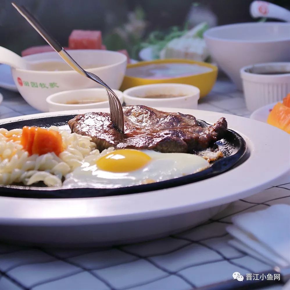 晋江天台牛排主题餐厅,晋江美食推荐团购套餐牛排