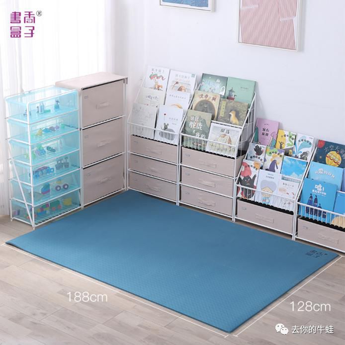 马卡龙书架+阅读地垫+阅读小桌,书香三连打造阅读角