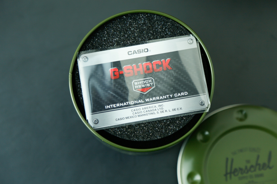 HerschelSupply和G-SHOCK联名5600开箱:军事风加上冲浪元素