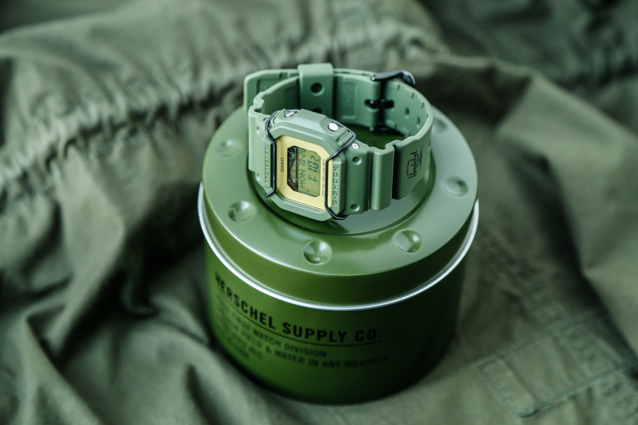 HerschelSupply和G-SHOCK联名5600开箱：军事风加上冲浪元素