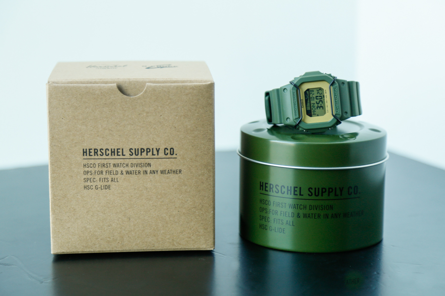 HerschelSupply和G-SHOCK联名5600开箱:军事风加上冲浪元素