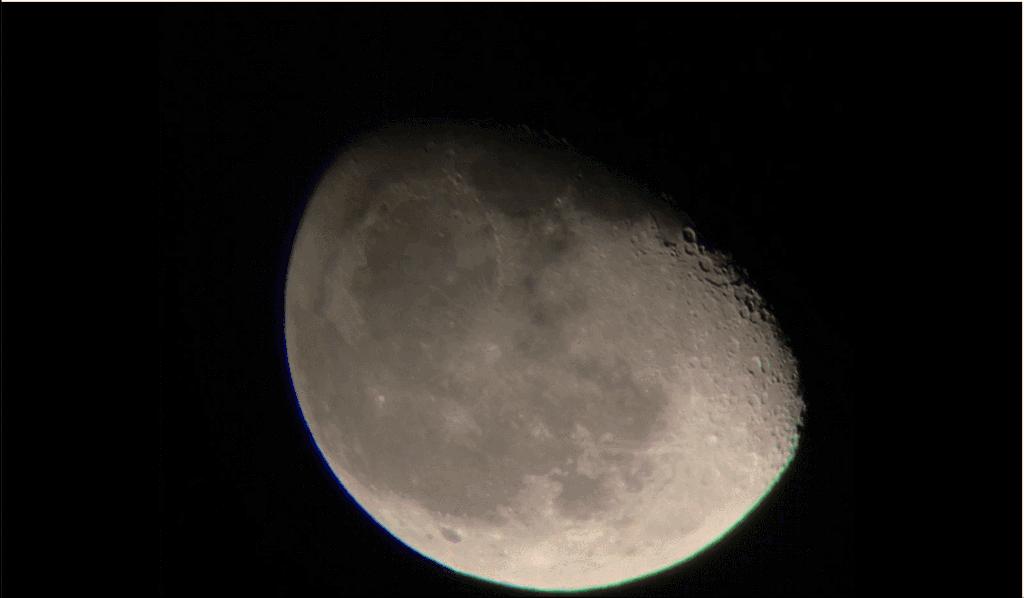 开箱299元天文望远镜看月亮,望远镜推荐性价比高看月亮