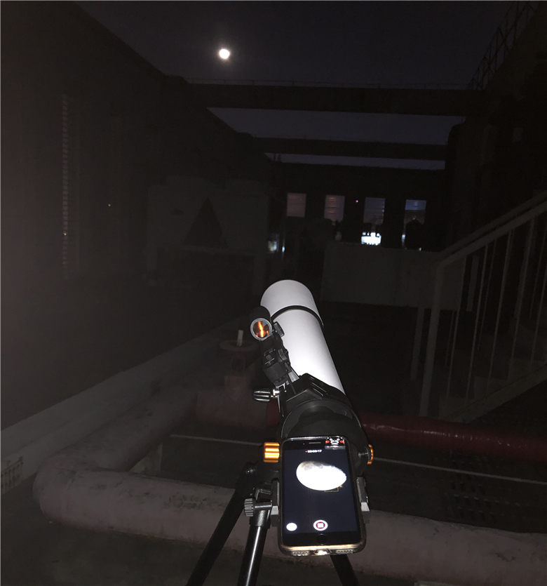 开箱299元天文望远镜看月亮,望远镜推荐性价比高看月亮