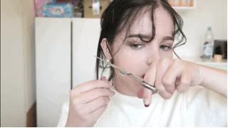 刘海剪得好也堪比换头,刘海比刚开始剪时好看