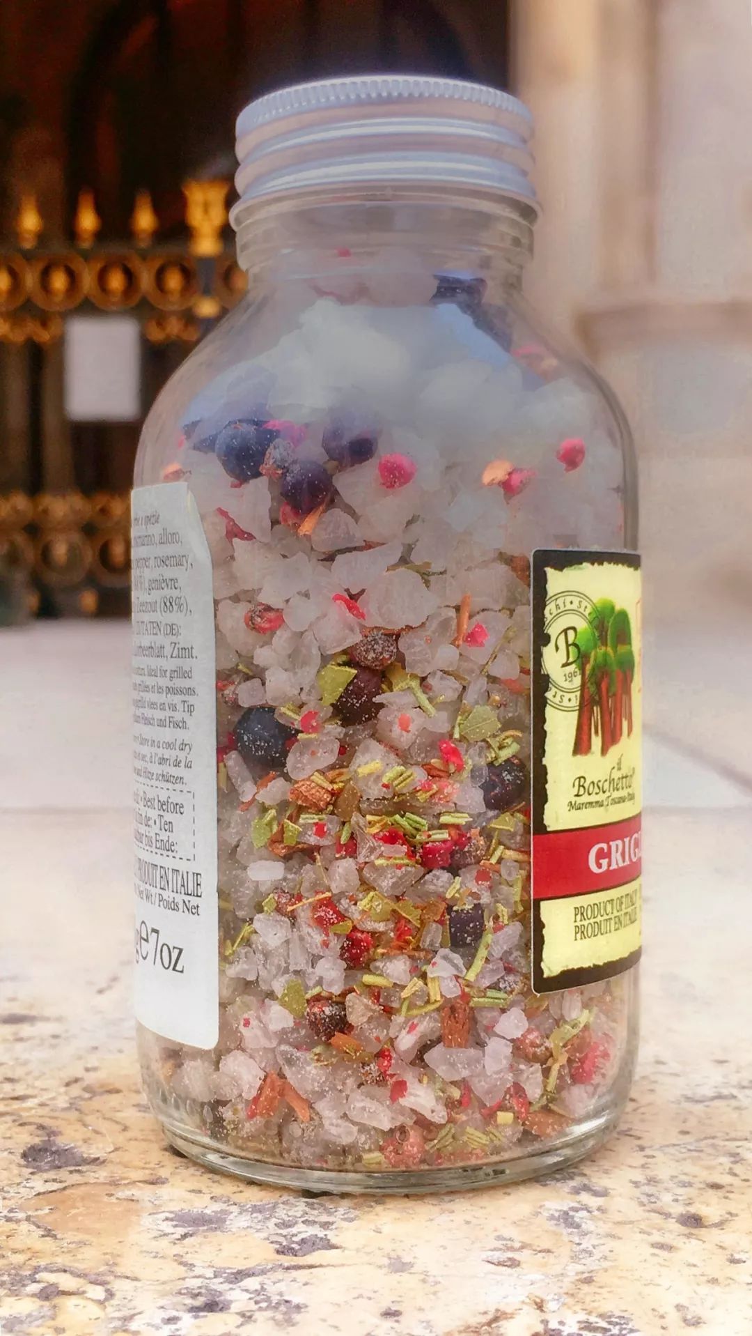 我从巴黎，买了一瓶盐