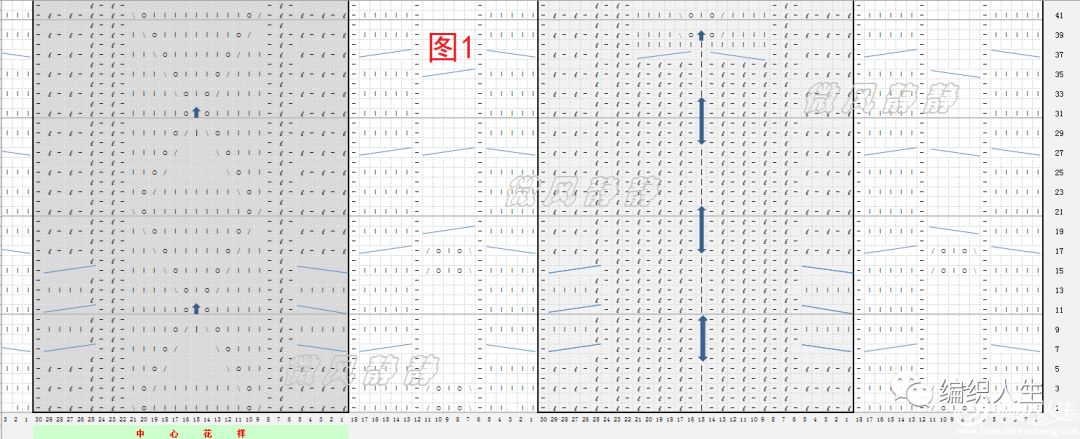 一款时尚百搭棒针镂空衫图解,荷叶边淑女中袖棒针衫教程图解