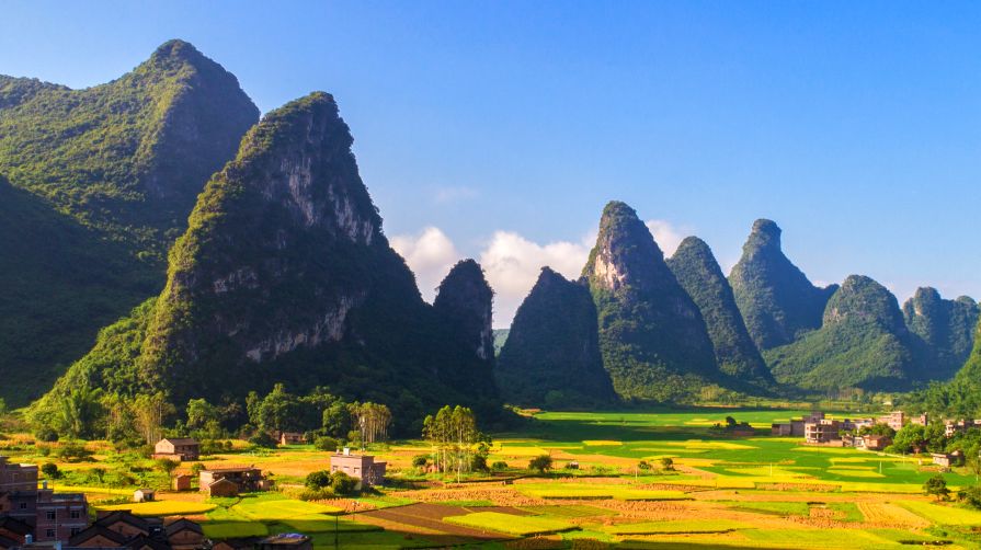 钟山县百里水墨画廊夜景,钟山百里水墨画廊免费攻略