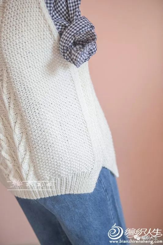 棒针女背心配色编织花样图解,达西妈妈女士圆领背心编织图解