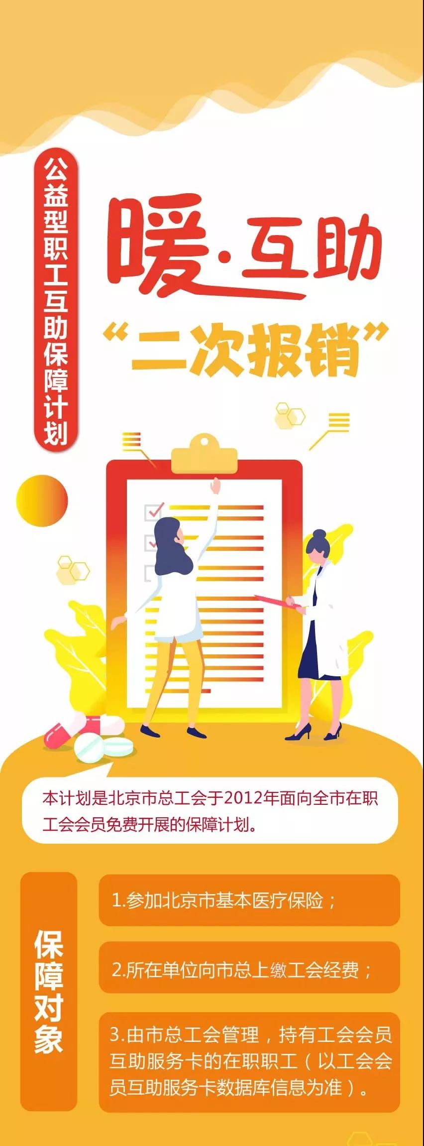 一职工生病，工会报销18万！医疗费“二次报销”攻略来啦！你可免费拥有！