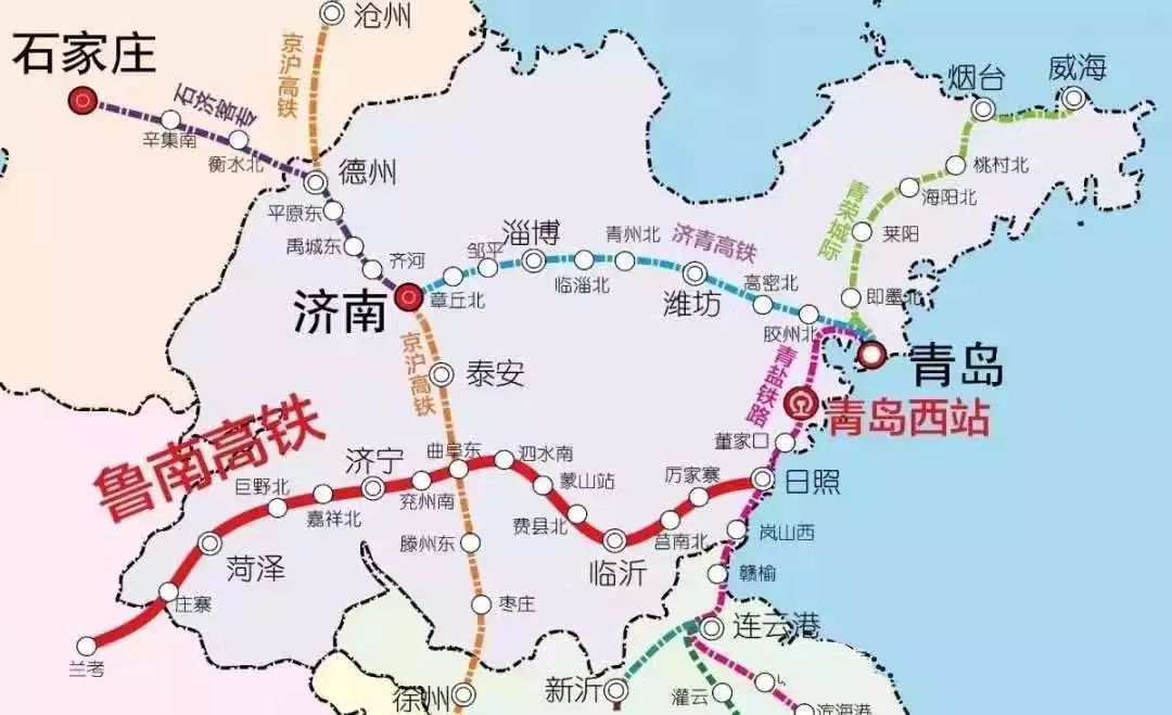 鲁南高铁开通线路图青岛,鲁南高铁线路图青岛到临沂