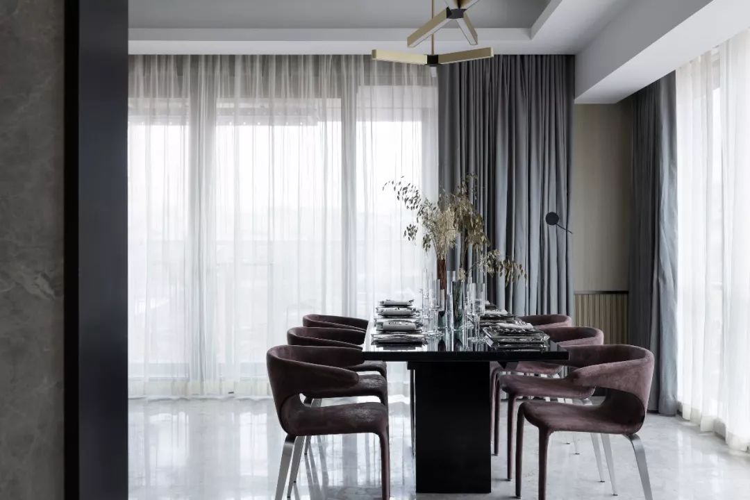 挑高法式轻奢样板间,意式英伦风装修