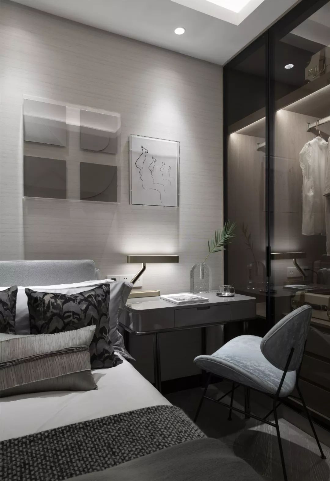 挑高法式轻奢样板间,意式英伦风装修