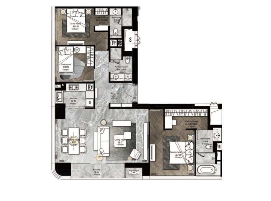 挑高法式轻奢样板间,意式英伦风装修