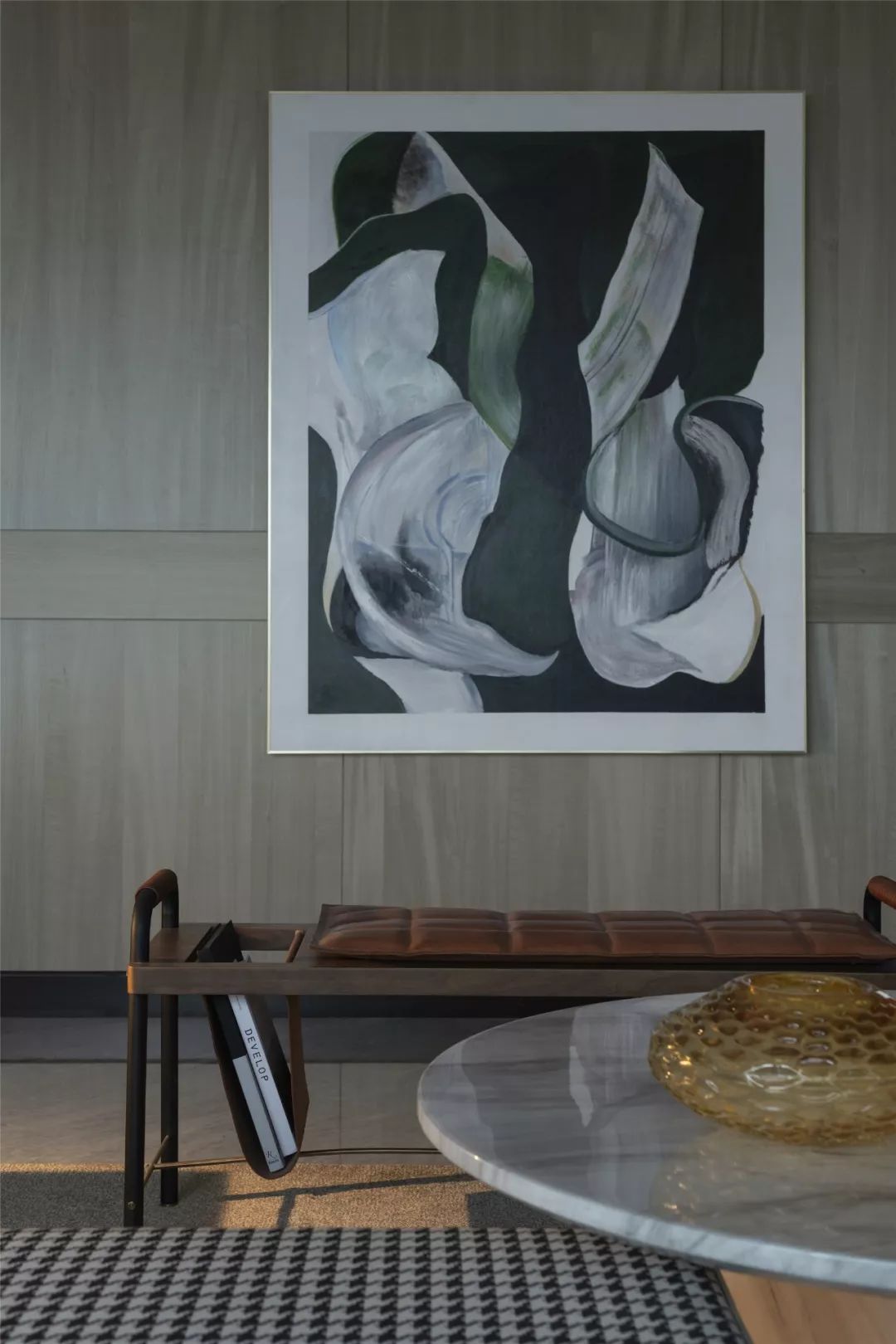 挑高法式轻奢样板间,意式英伦风装修