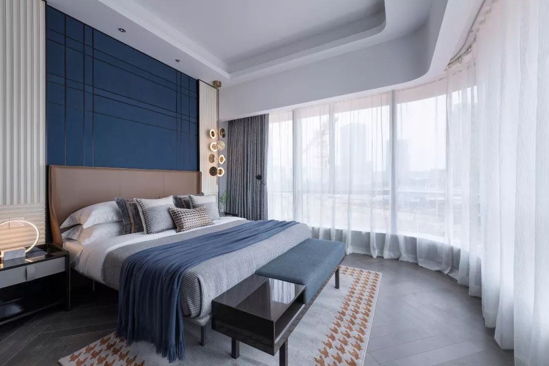 挑高法式轻奢样板间,意式英伦风装修