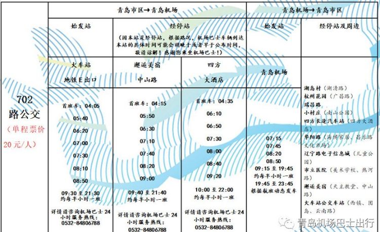 青岛胶东机场巴士706站点位置,诸城到青岛机场的大巴发车时刻表