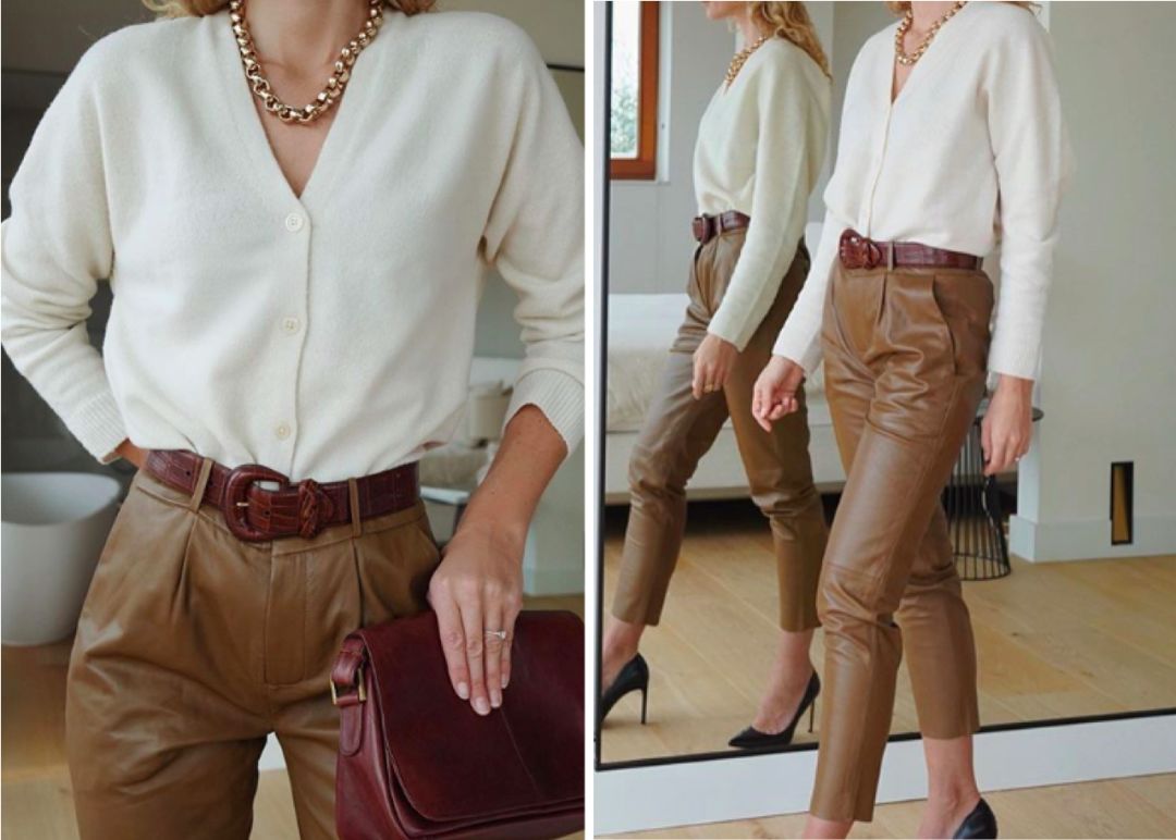 卡其色毛衣搭配什么配饰,不踩雷小众毛衣穿搭推荐分享