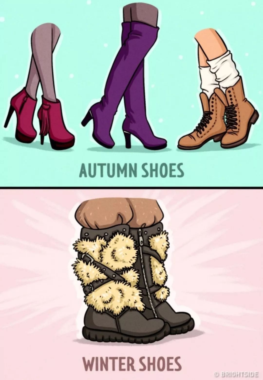 女孩过冬,女生过冬状态