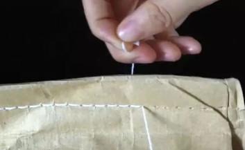 大米袋子拆口小技巧,大米袋怎样拆