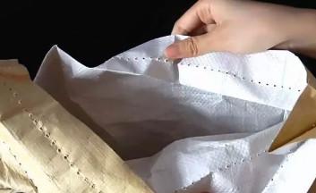 大米袋子拆口小技巧,大米袋怎样拆