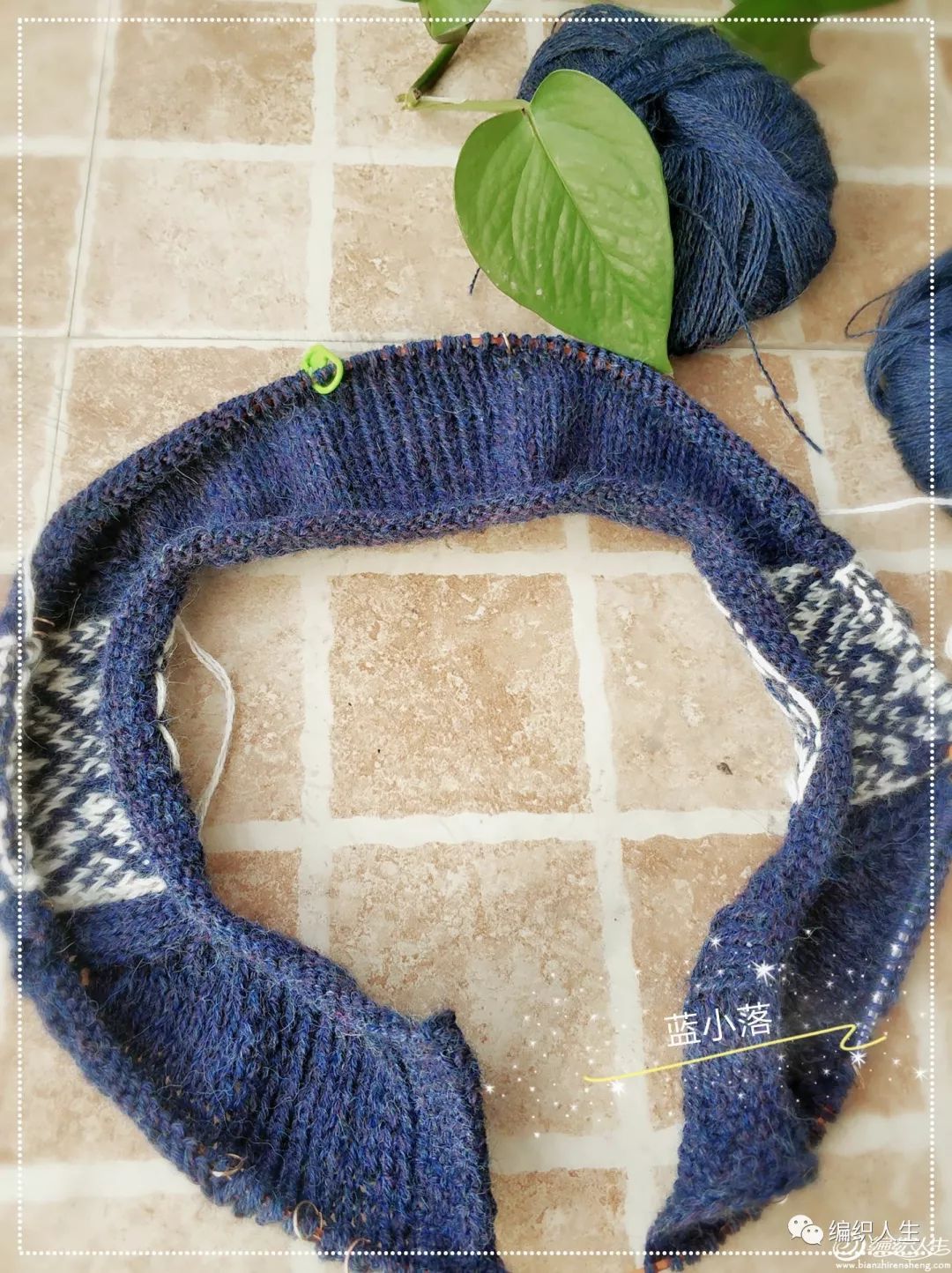 细支提花毛衣的编织图解,好看的圆肩提花毛衣图解